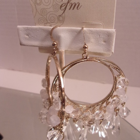 NWT EFM BRILLIANT DANGLE EARRINGS J46-8 bundled on - Picture 2 of 4